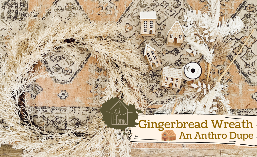 Gingerbread Wreath Banner - Horizontal